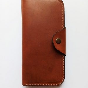 Handmade travel leather wallet