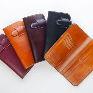 Long leather wallet